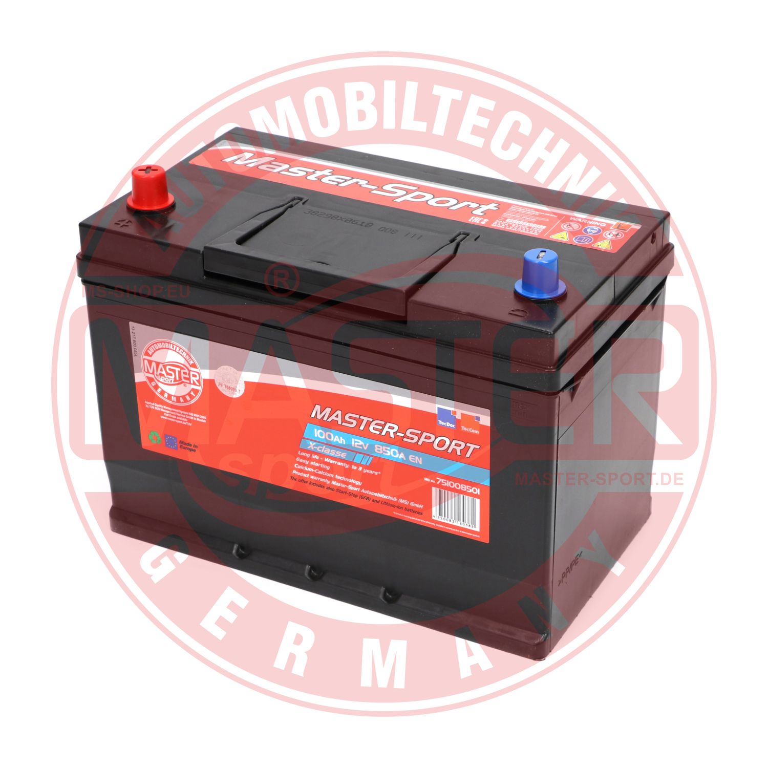 MASTER-SPORT GERMANY 751008502 Starter Battery for ALFA ROMEO CITROËN HYUNDAI ISUZU JEEP KIA LEXUS MAZDA MITSUBISHI NISSAN PEUGE